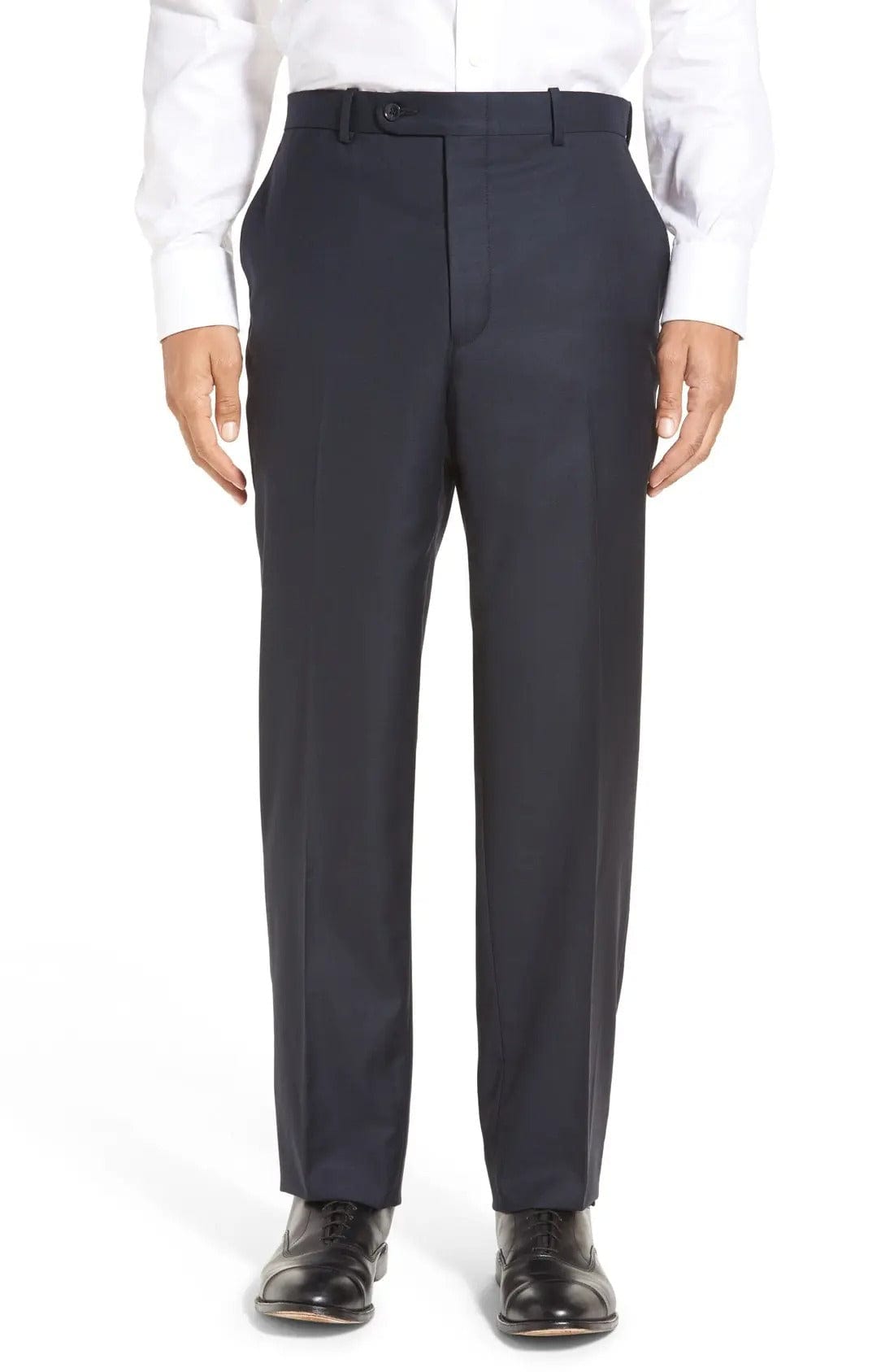 aesido Navy 2 Piece Double Button Business Casual Slim Fit Men Suit