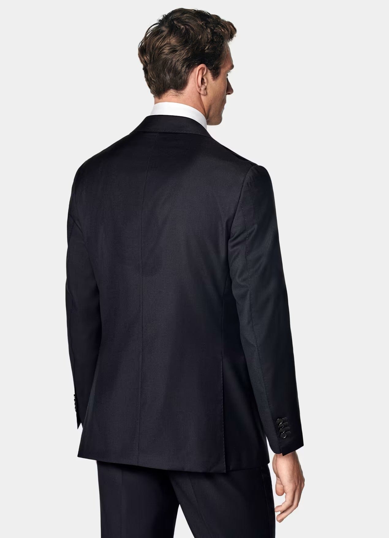 aesido Navy 2 Piece Double Button Business Slim Fit Men Suit (Blazer+Pants)