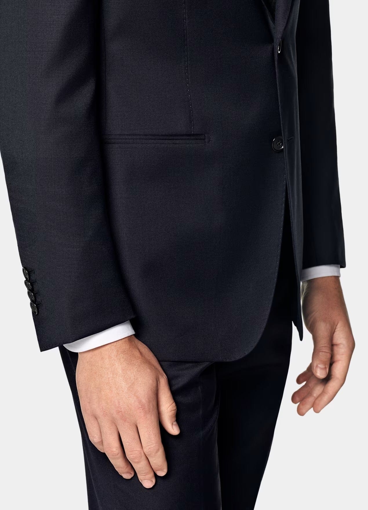 aesido Navy 2 Piece Double Button Business Slim Fit Men Suit (Blazer+Pants)
