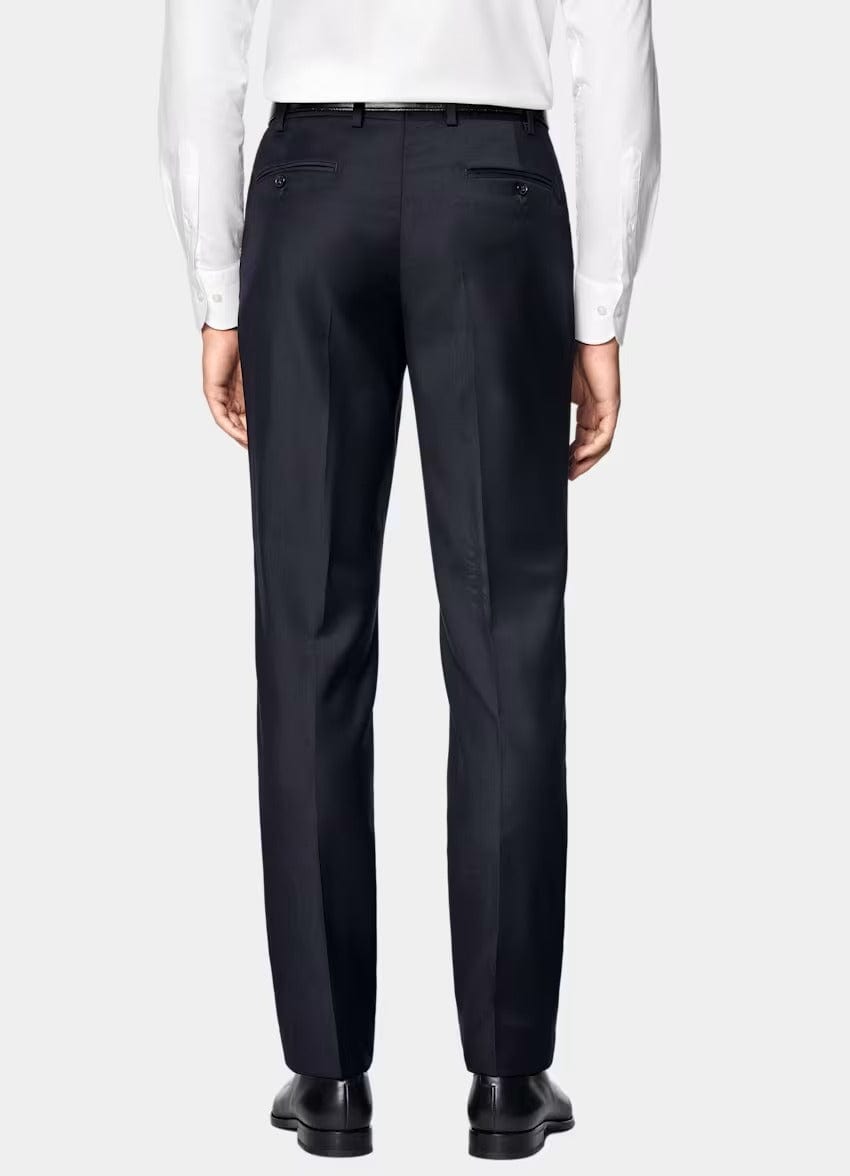 aesido Navy 2 Piece Double Button Business Slim Fit Men Suit (Blazer+Pants)