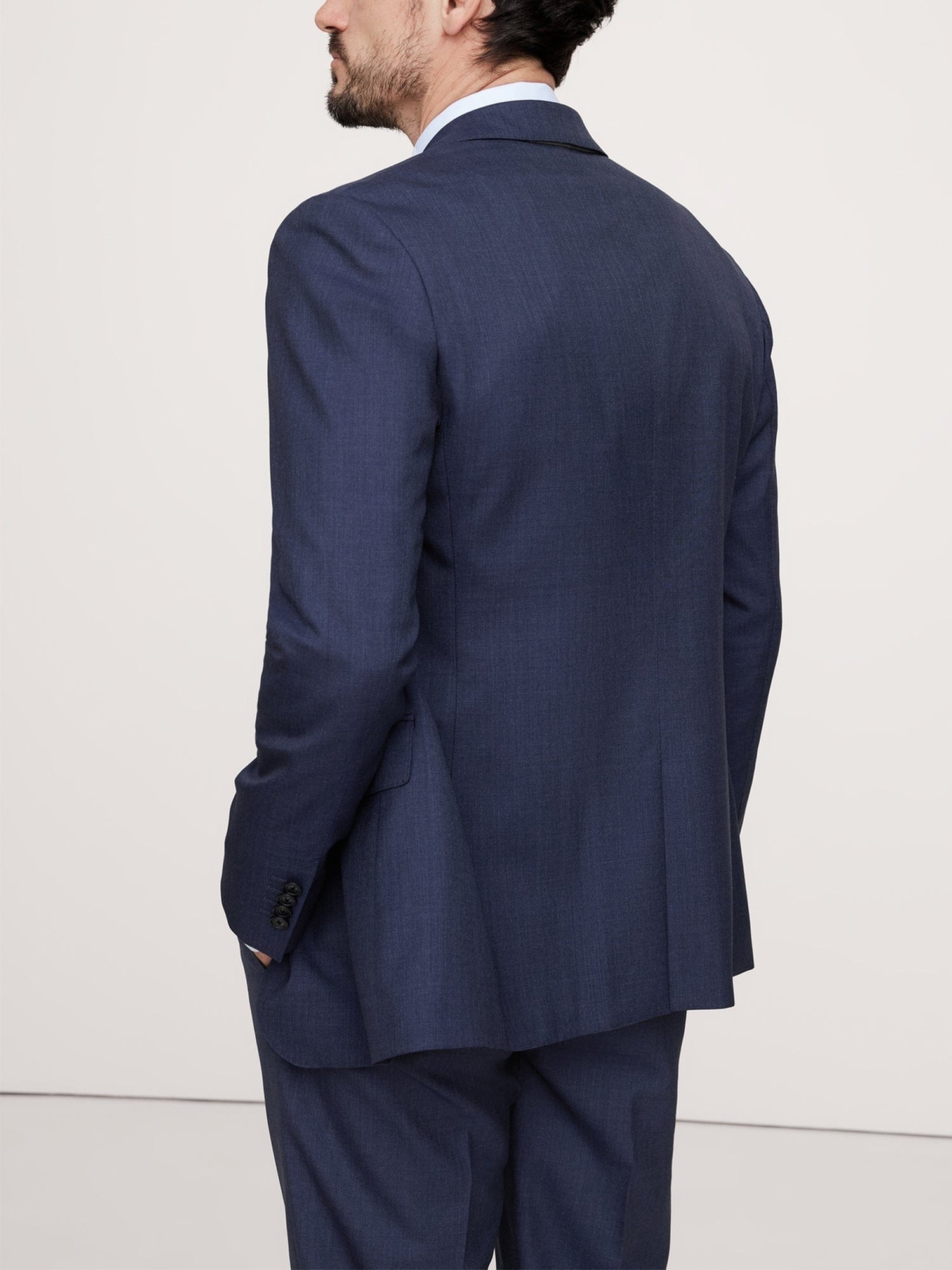 aesido Navy 2 Piece Double Buttons Notch LapelBusiness Casual Men's Suits (Blazer+Pants)