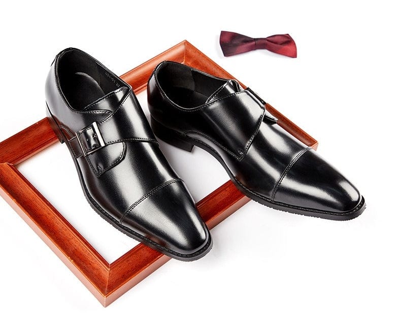 aesido New Men's Genuine Leather Business Shoes