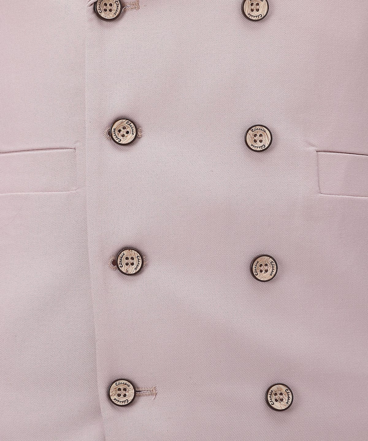 aesido Pink Flat Peak Lapel 3 Pieces Mens Suit For Wedding (Blazer+vest+Pants)