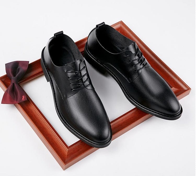 aesido Spring Summer Business Casual Soft Leather Shoes For Men