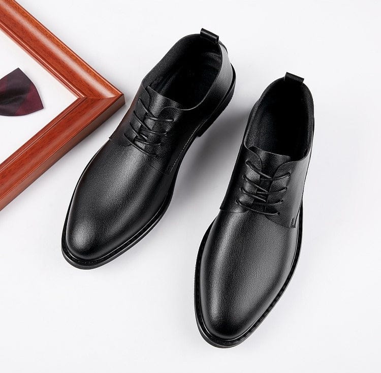 aesido Spring Summer Business Casual Soft Leather Shoes For Men