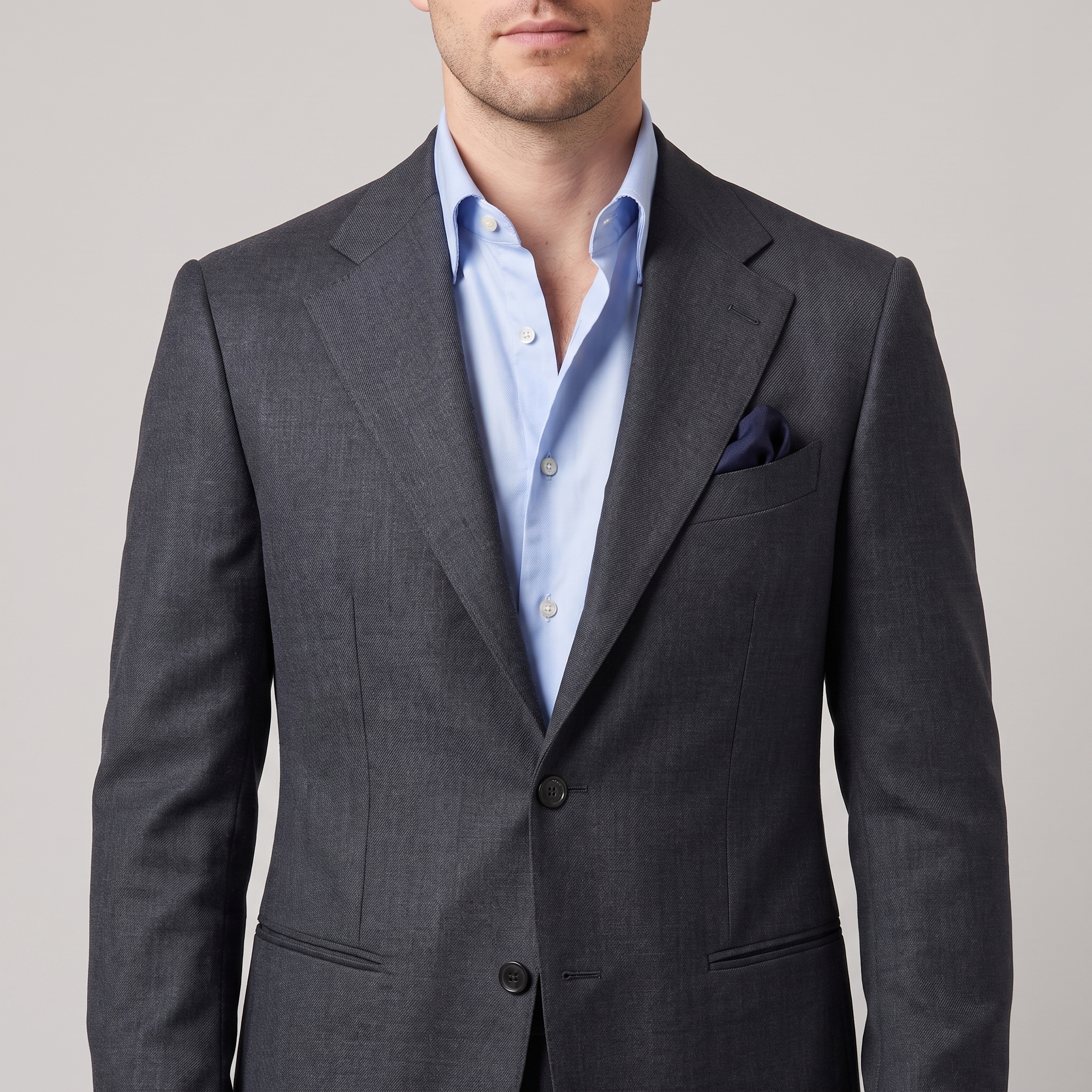 Aesido Business Men's 2 Pieces Notch Lapel Business Casual Men's Suit  (Blazer+Pants)