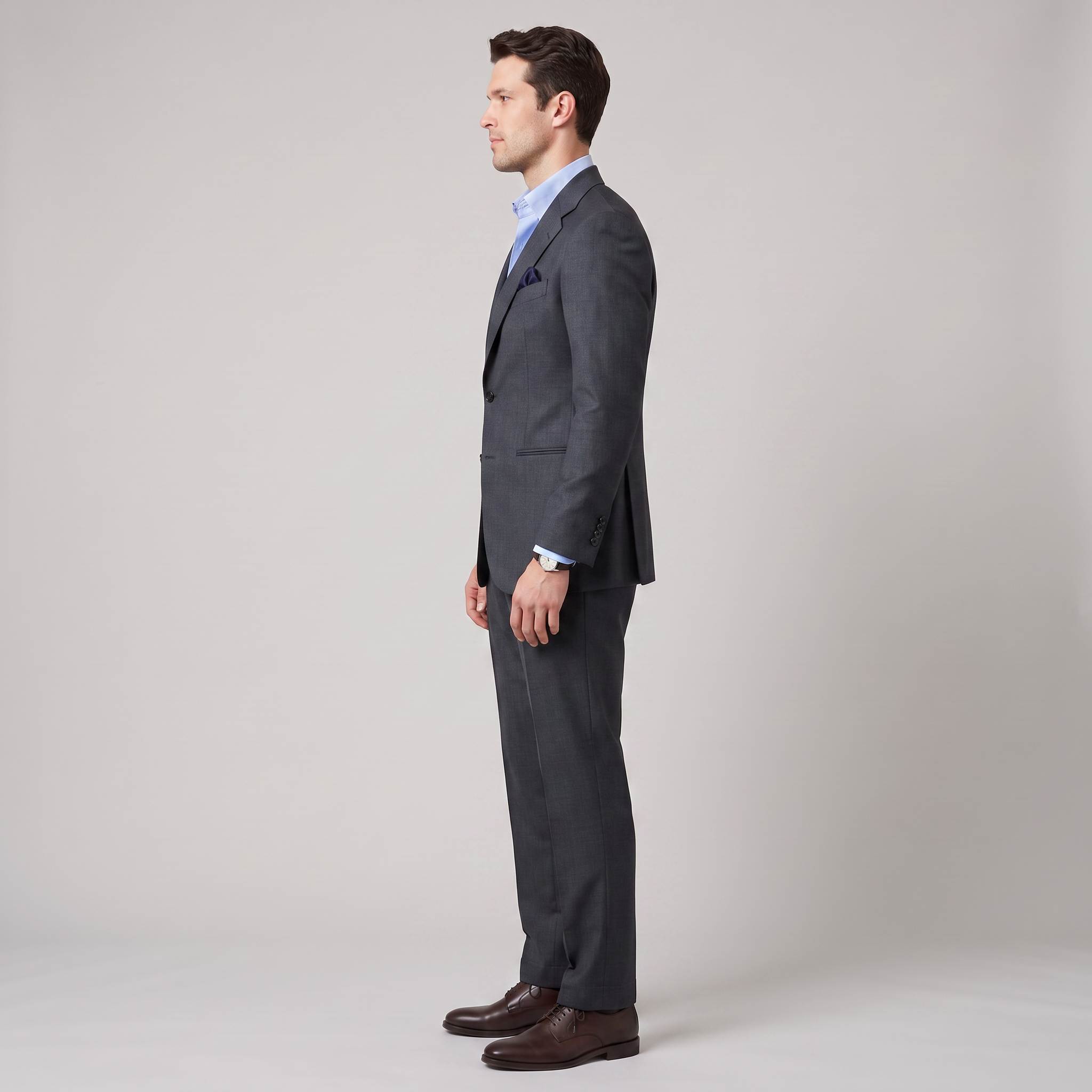 Aesido Business Men's 2 Pieces Notch Lapel Business Casual Men's Suit  (Blazer+Pants)