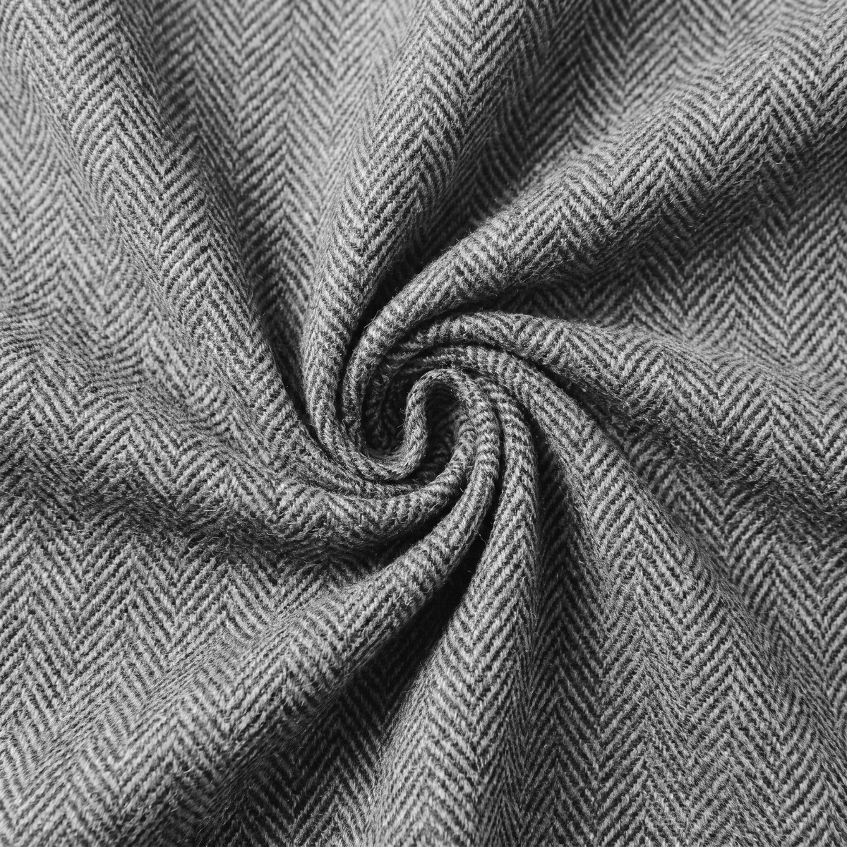 Aesido 3 Pieces Business Herringbone Peak Lapel Men's Suit (Blazer+Vest+Pants)