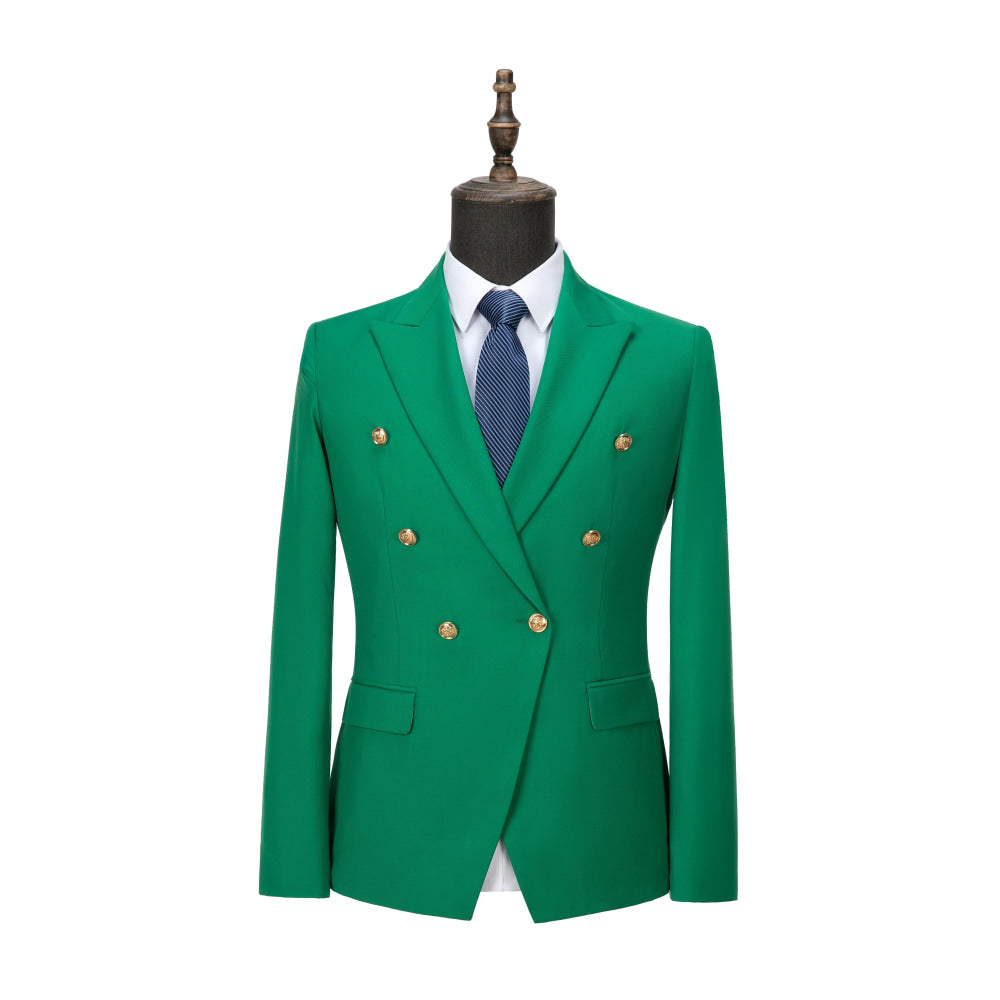 aesido 2 Piece Notch Lapel Fashion Men's Suit（Blazer+Pants）