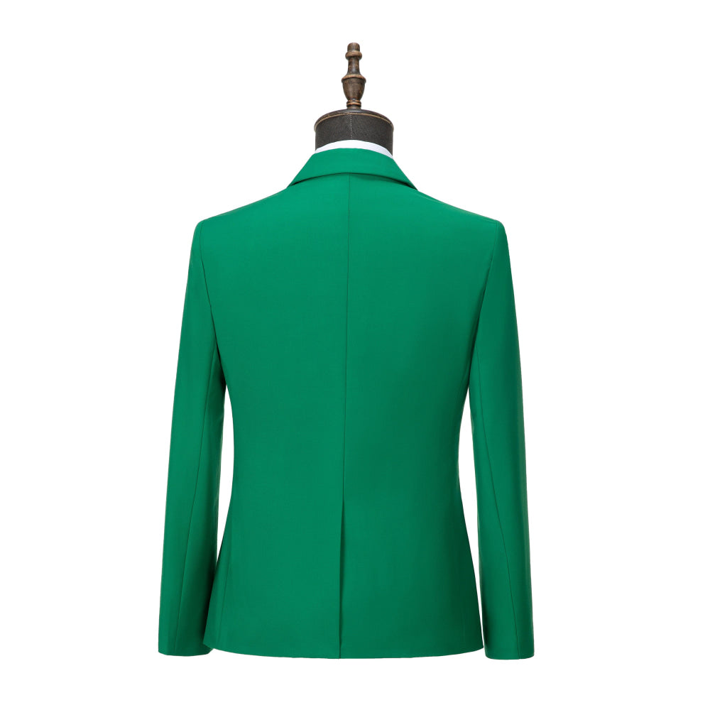 aesido 2 Piece Notch Lapel Fashion Men's Suit（Blazer+Pants）