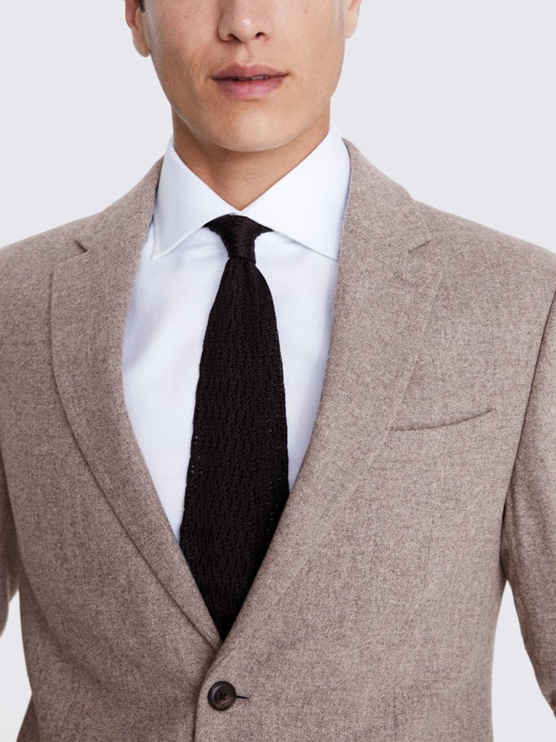 Mens Two Button Notch Label Tweed Suit Red main image 0
