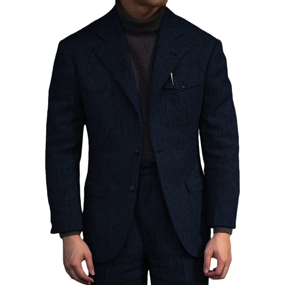 aesido Aesido 2 Piece Notch Lapel Single Breasted Men's Suit For Wedding (Blazer+Pants)