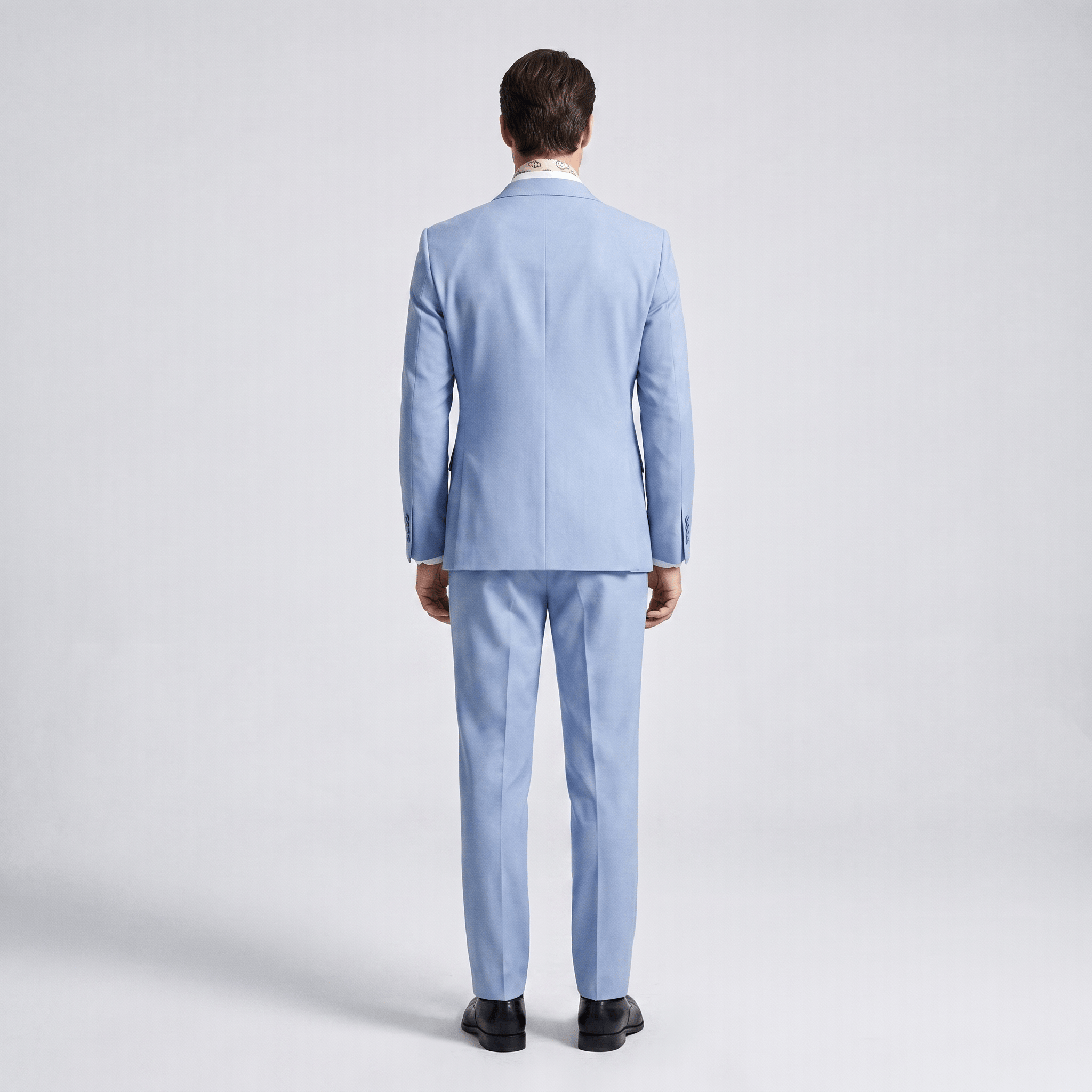 Aesido Aesido 2 Pieces Business Mens Suit Slim Fit Peak Lapel Flat Blazer For Wedding (Blazer + Pants)