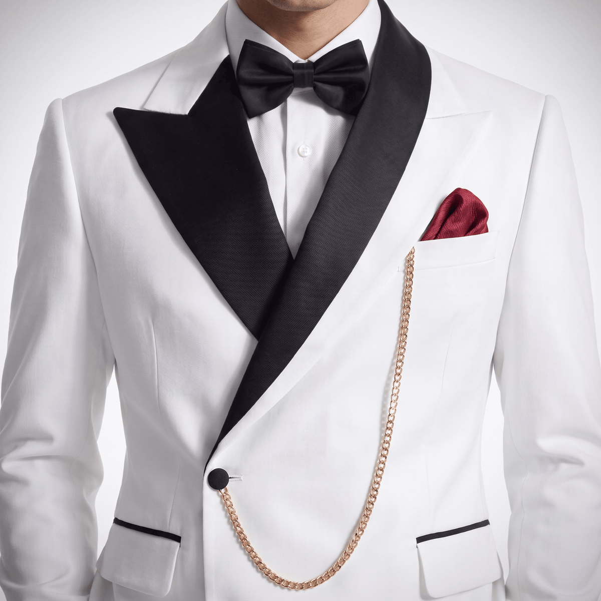 Aesido Formal Men's Suit 2 Pieces Peak Lapel Suits For Wedding (Blazer+Pants)