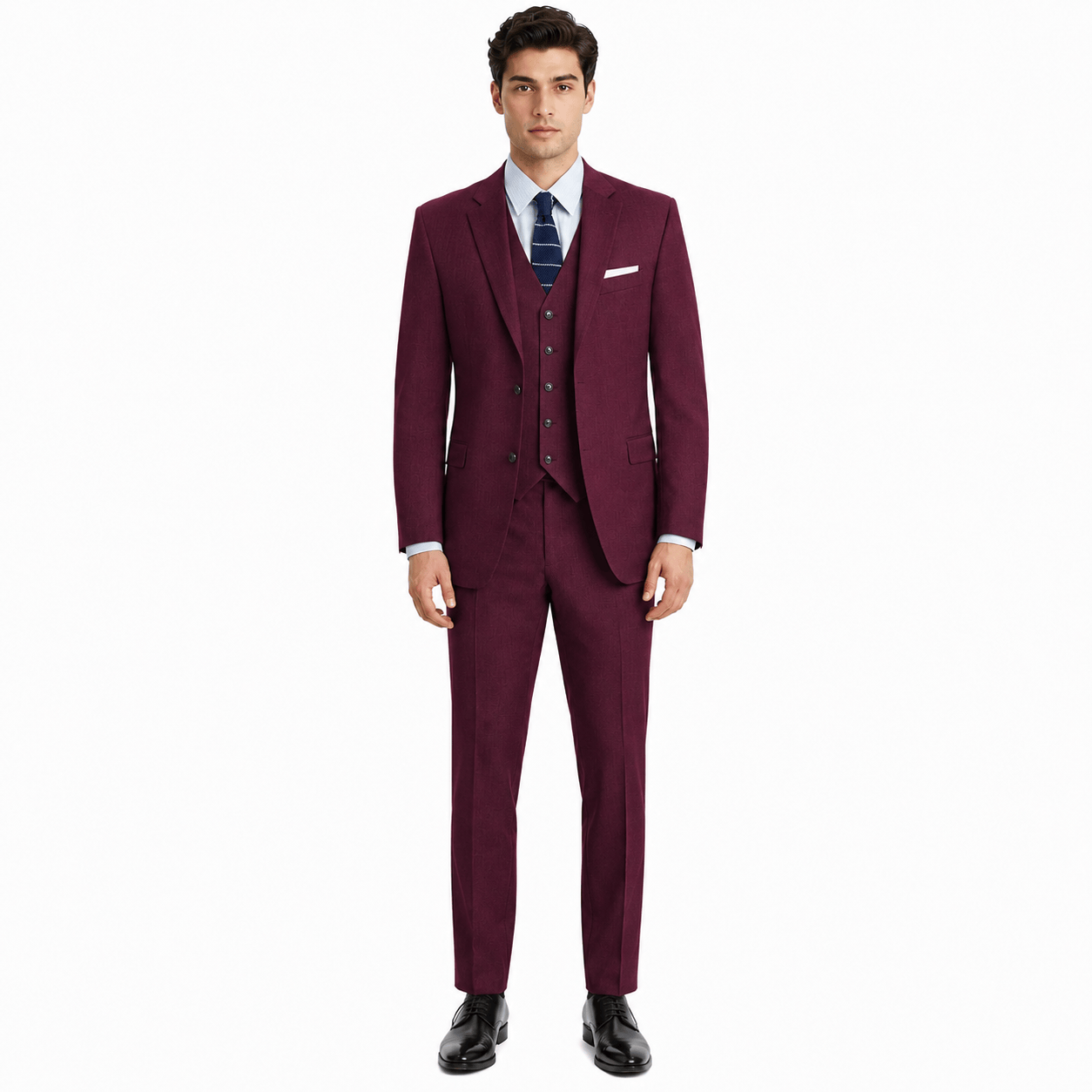 Aesido Aesido 3 Piece Single Breasted Men's Wedding Suit