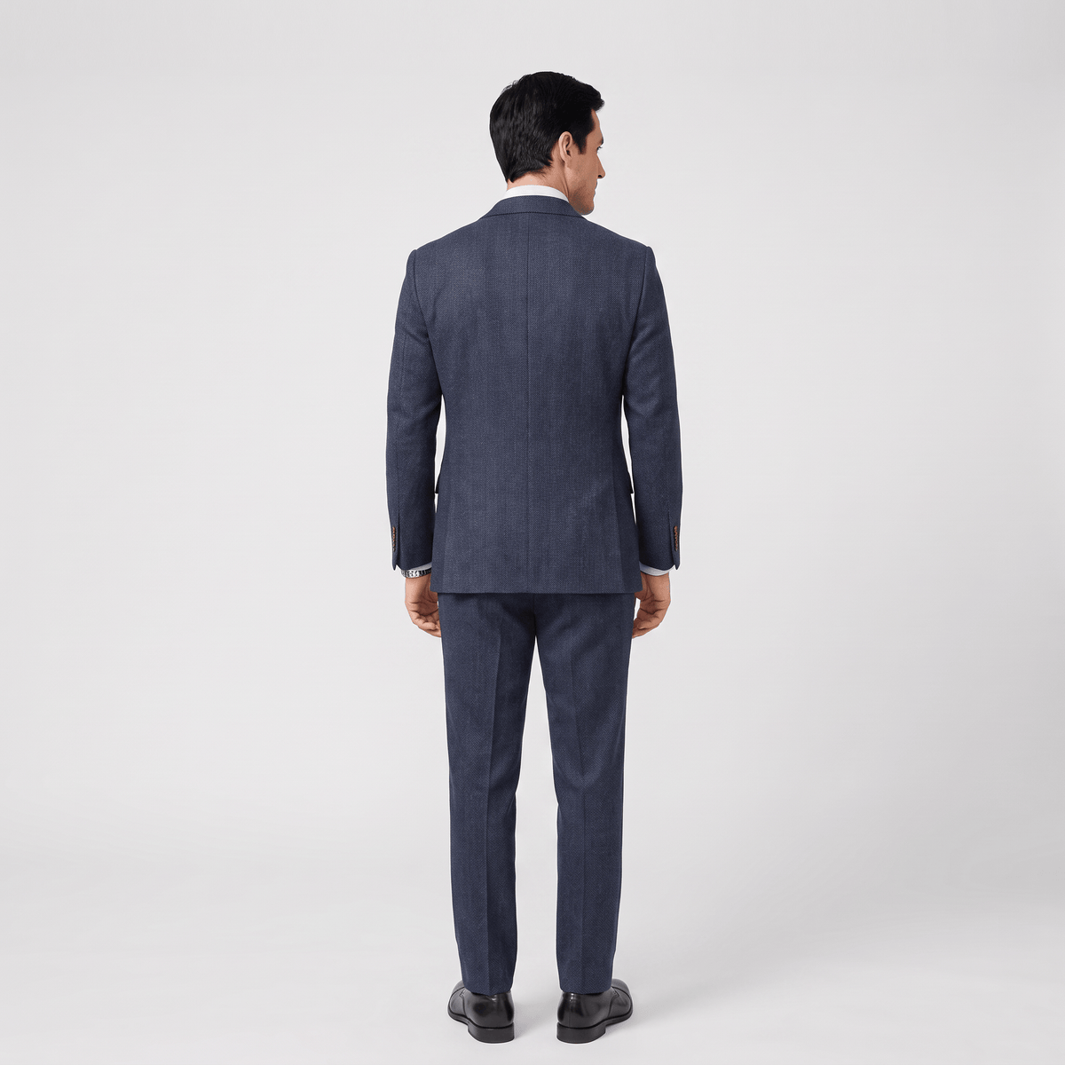 aesido Aesido 3 Pieces Casual Men's Herringbone Notch Lapel Groom Suit For Wedding (Blazer Vest+Pants)