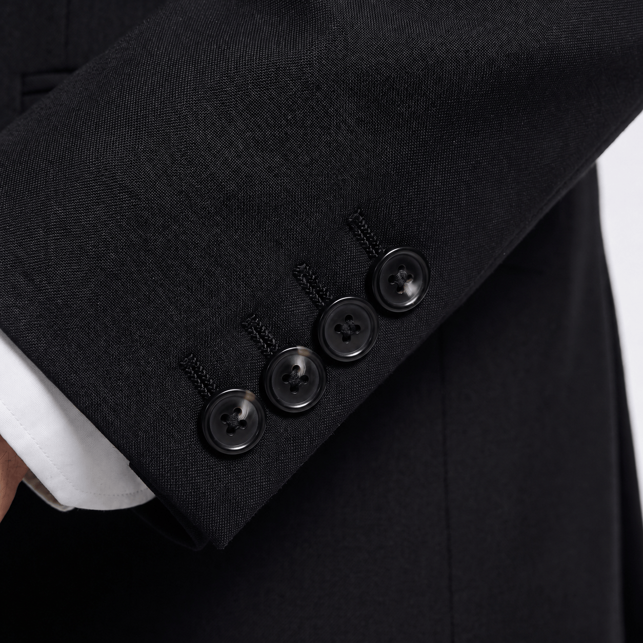 aesido Aesido Black Mandarin Jacket – Men’s Wedding & Formal