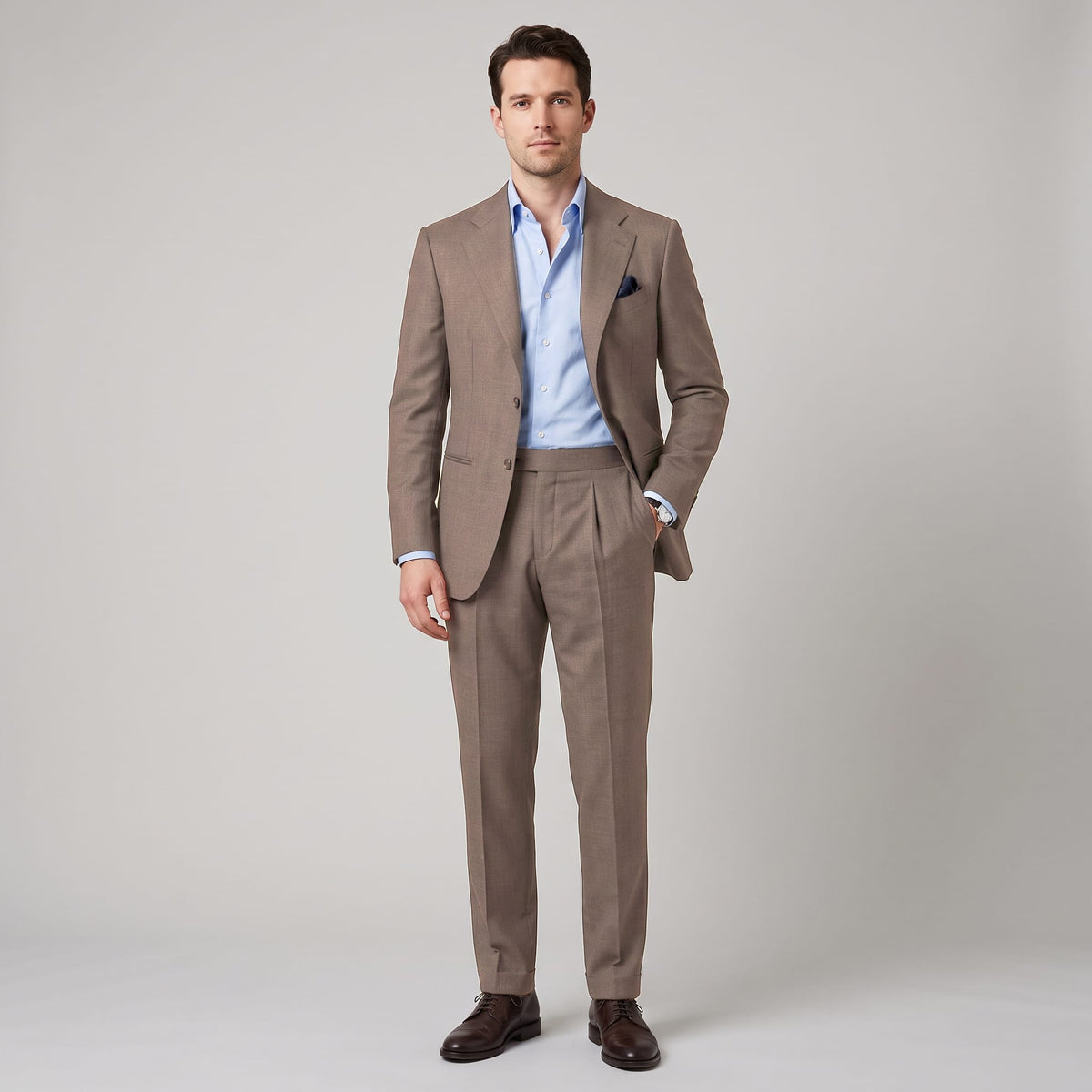 aesido Aesido Business Men's 2 Pieces Notch Lapel Business Casual Men's Suit  (Blazer+Pants)