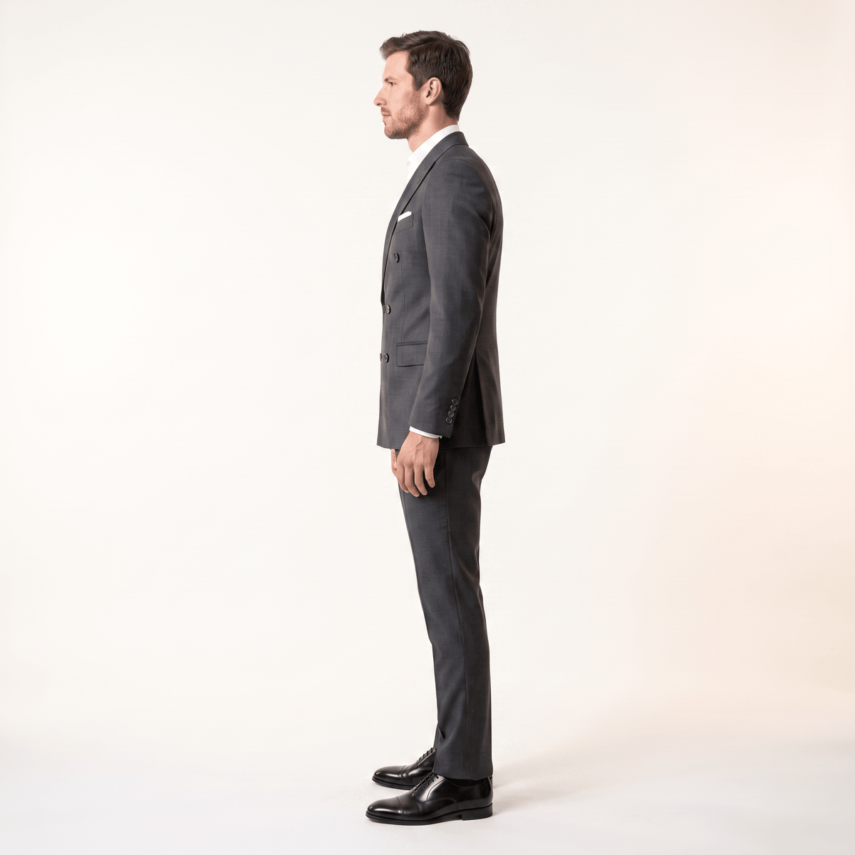 aesido Aesido Formal 2 Pieces Men’s Suit Slim Fit Flat Peak Lapel Tuxedos (Blazer+Pants)