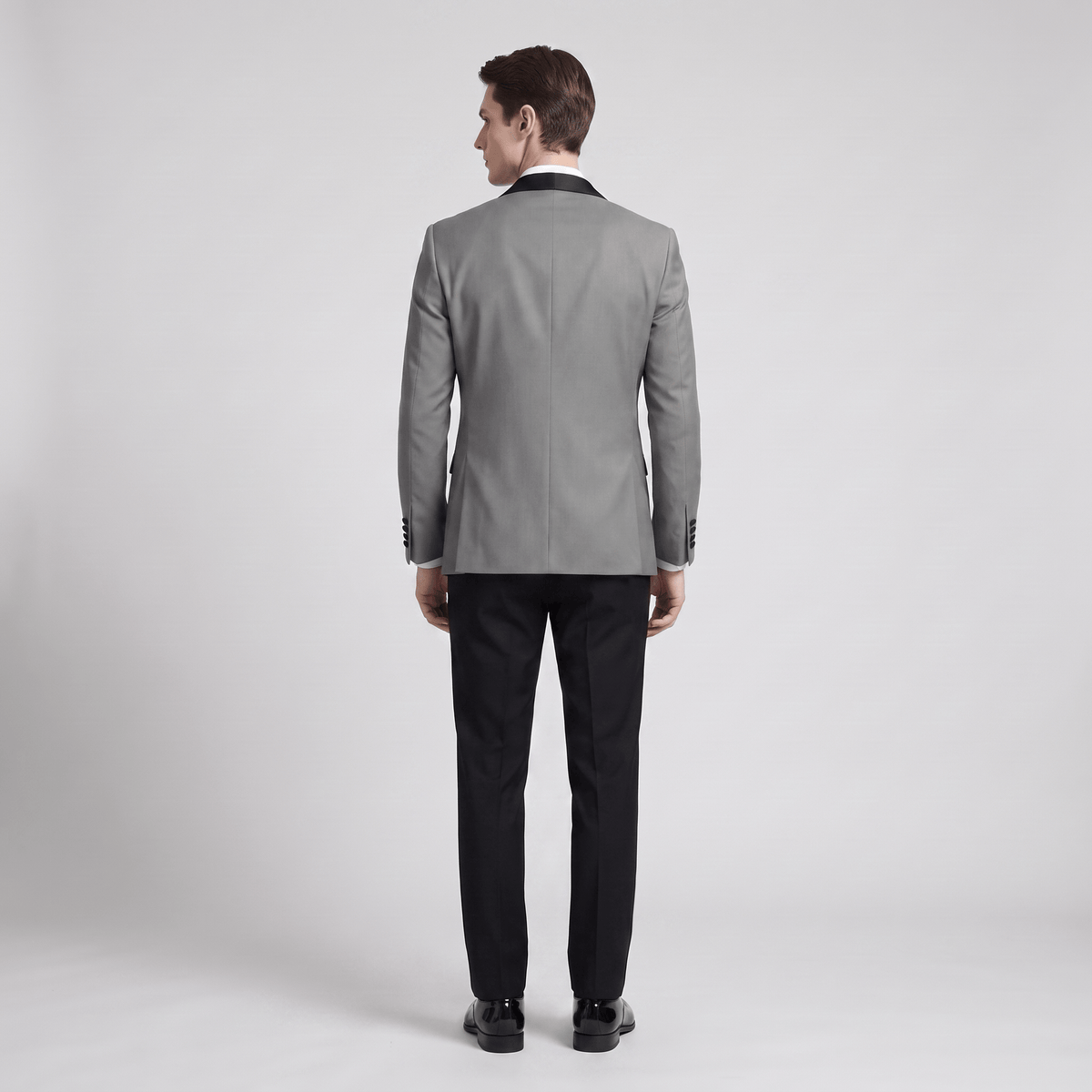Aesido Aesido Formal 3 Pieces Mens Suit Flat Shawl Lapel Tuxedos (Blazer+vest+Pants)