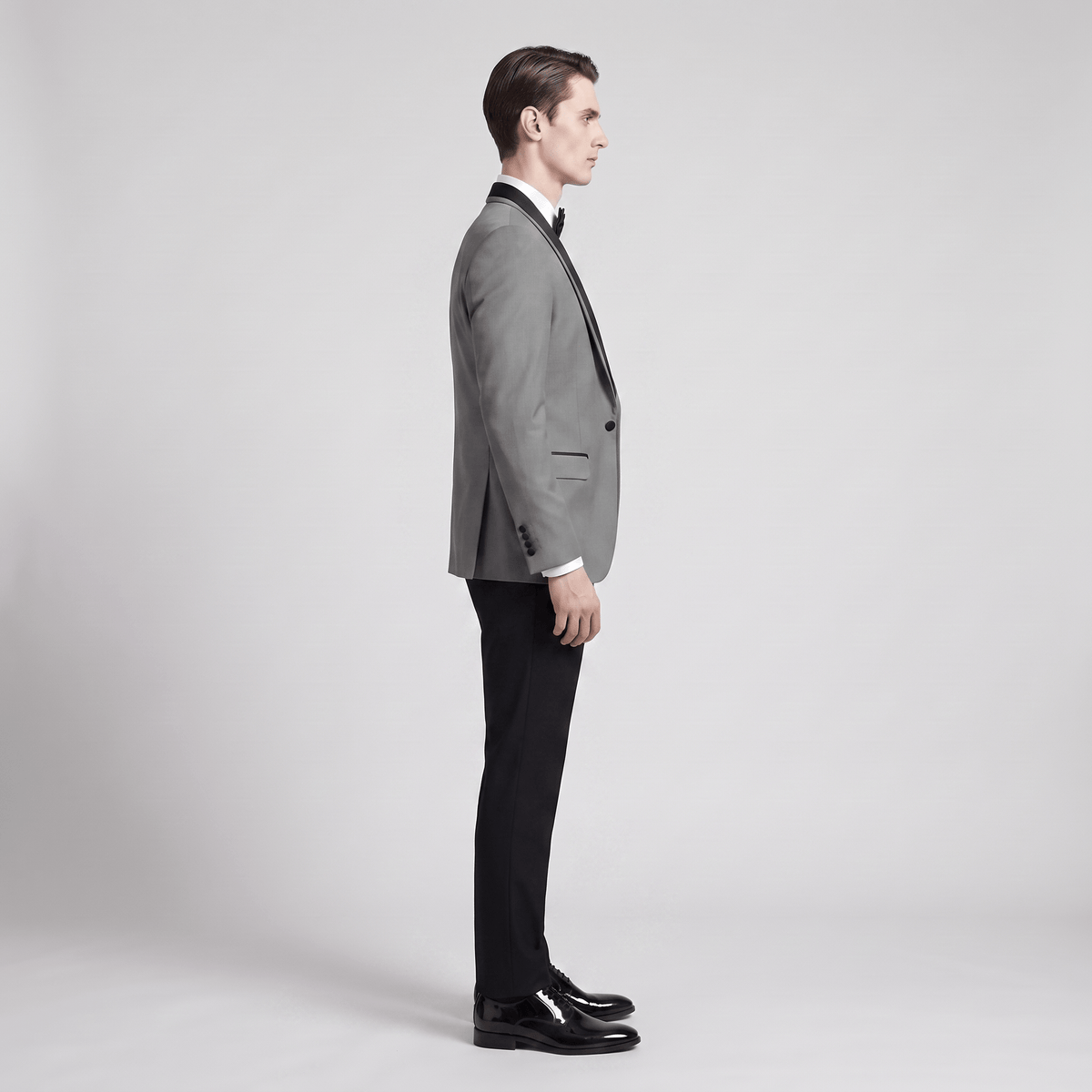 Aesido Aesido Formal 3 Pieces Mens Suit Flat Shawl Lapel Tuxedos (Blazer+vest+Pants)