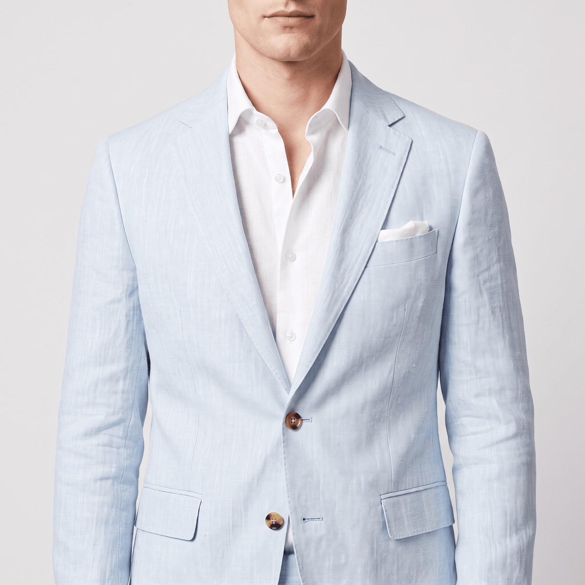 aesido Aesido Men's 2 Pieces Linen Notch Lapel Men’s Suits (Blazer + Pants)