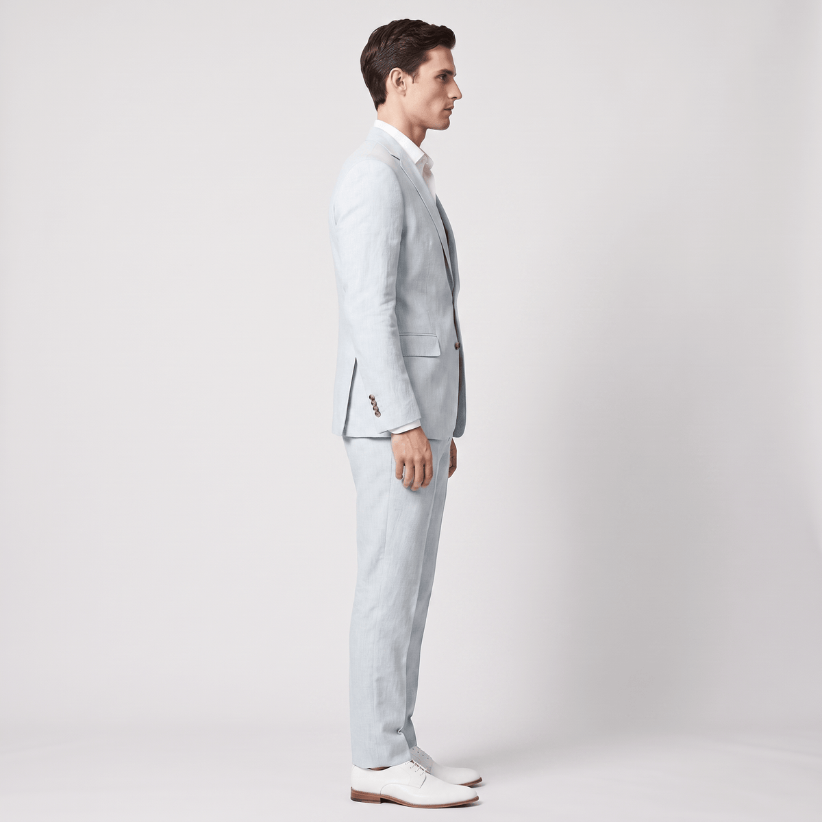 aesido Aesido Men's 2 Pieces Linen Notch Lapel Men’s Suits (Blazer + Pants)