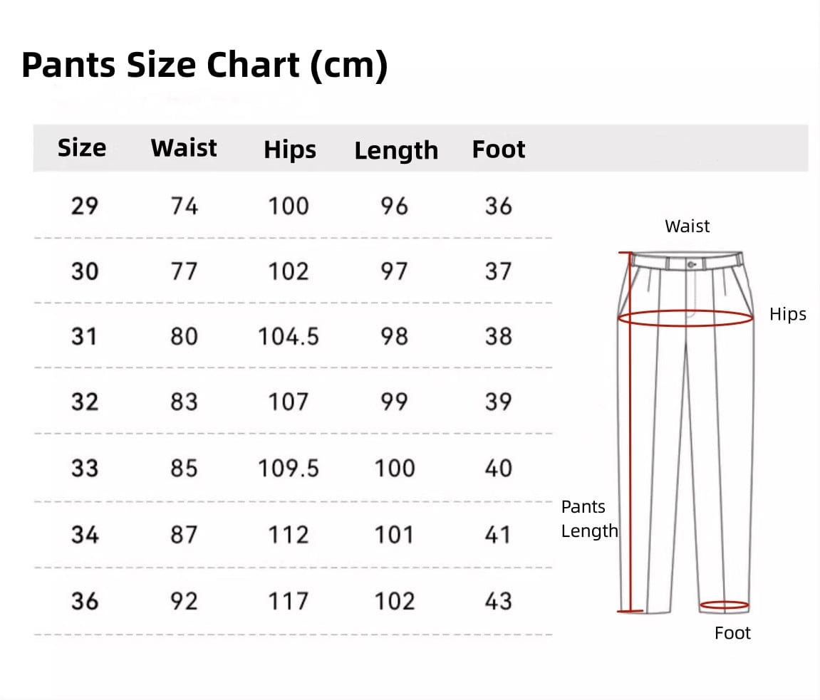 aesido Aesido Men's Business Slim Trousers