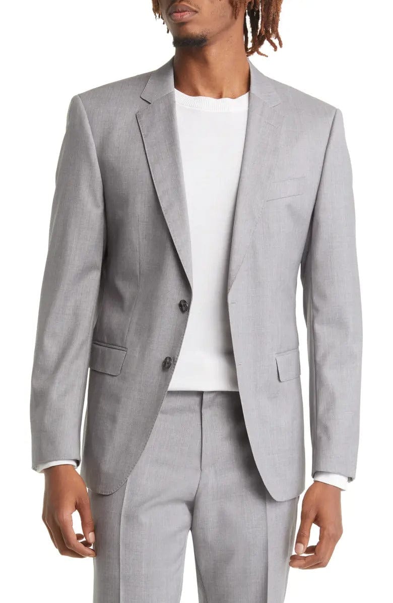 aesido Aesido Men's Silver 2-Piece Suit with Notch Lapel – Blazer & Pants