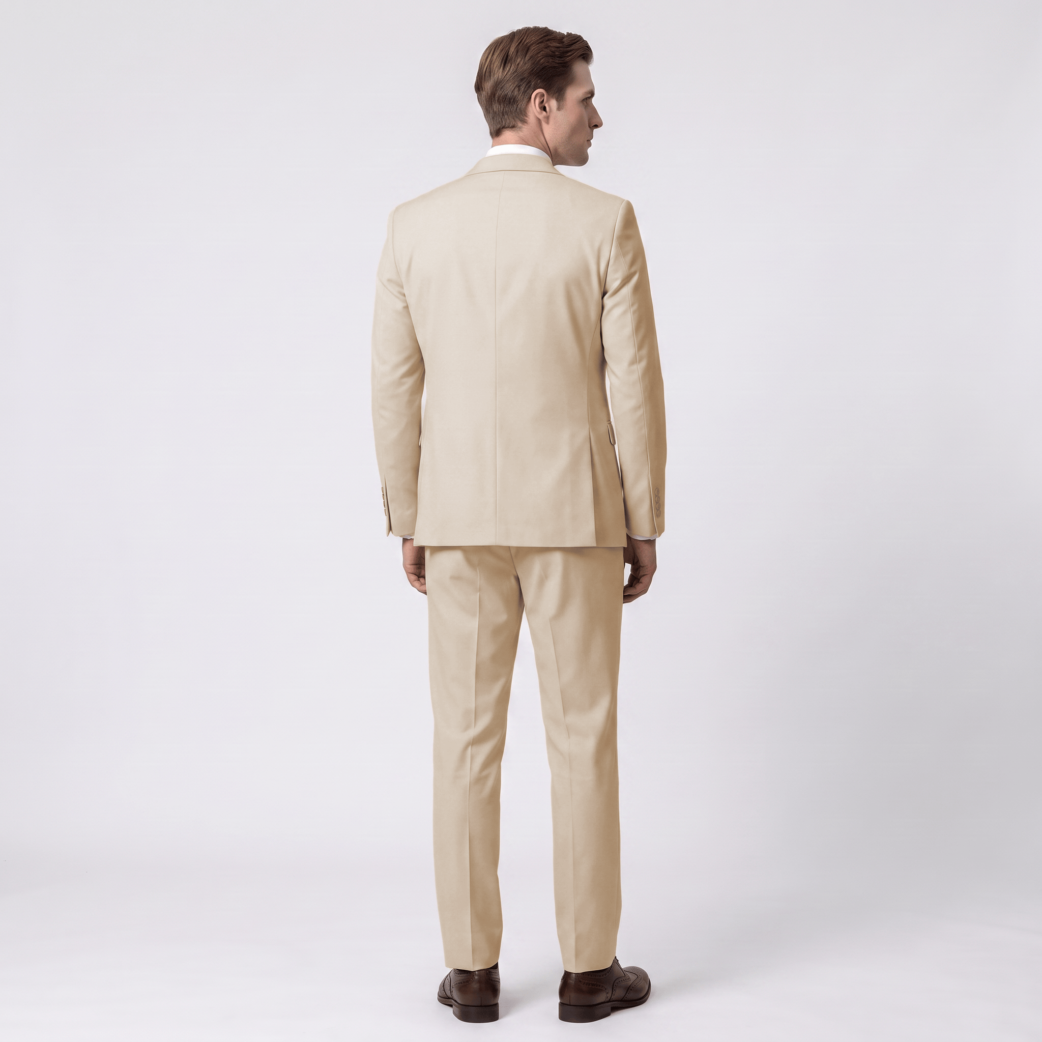 aesido Aesido Men's Suit 3 Piece Business Casual Flat Notch Lapel Mens Suit (Blazer+vest+Pants)