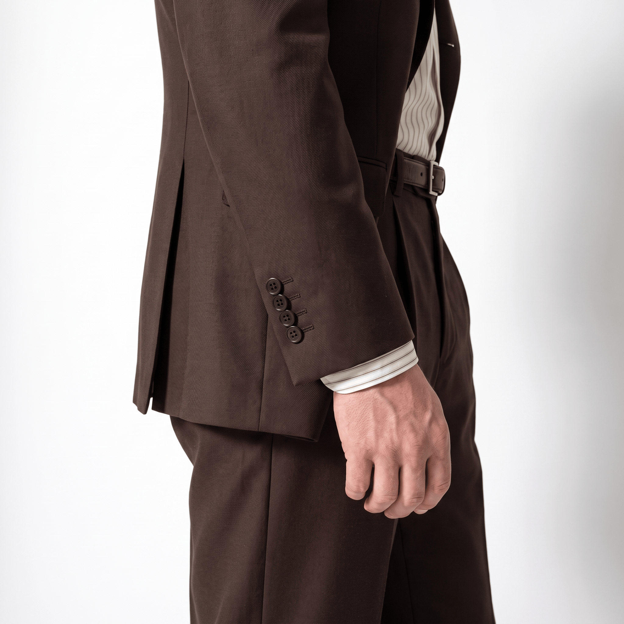 aesido Aesido Retro Business 2 Piece Peak Lapel Men's Suit (Blazer+Pants)