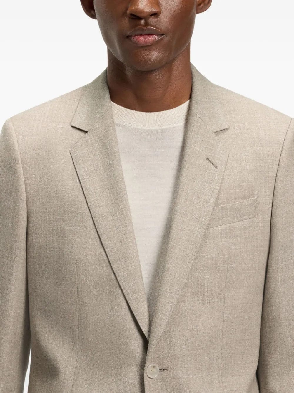 aesido Beige Men's 2-Piece Suit – Notch Lapel Blazer & Pants