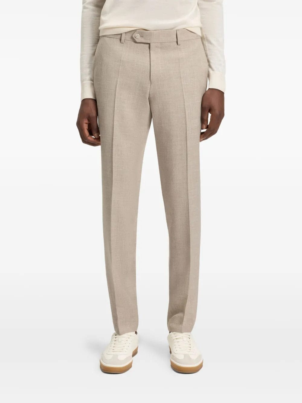 aesido Beige Men's 2-Piece Suit – Notch Lapel Blazer & Pants