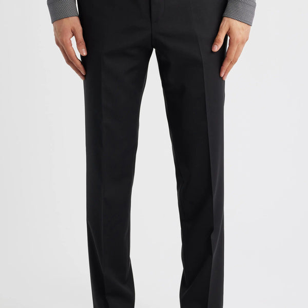 Black Casual Slim Men Trouser Black / 42W x 34L Black Casual Slim Men Trouser Black / 42W x 34L