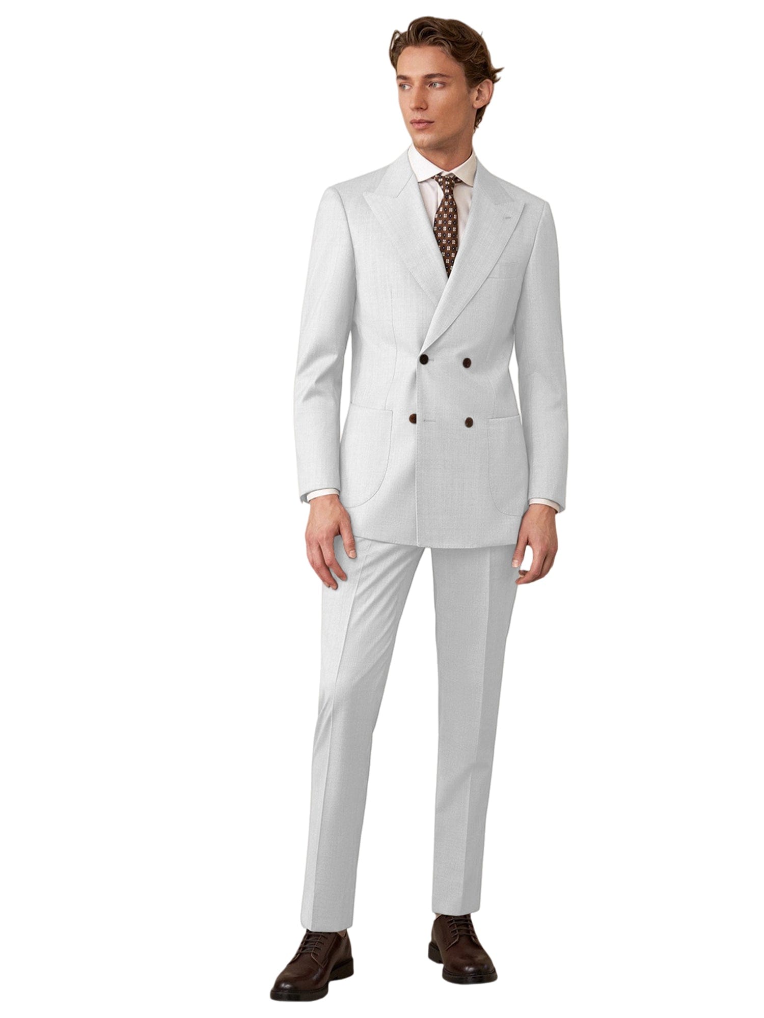 aesido Black Double Breasted Men’s Suit 2-Piece Blazer and Pants