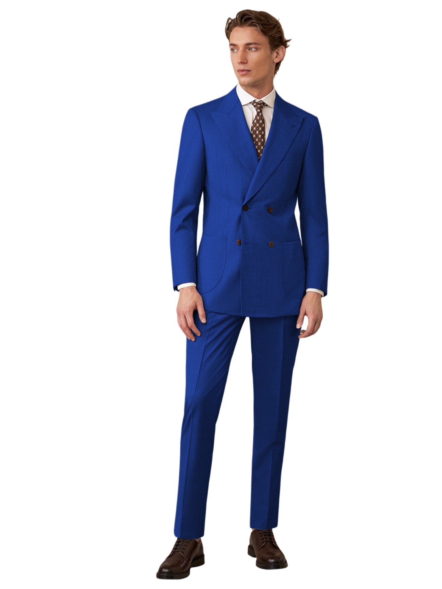 aesido Black Double Breasted Men’s Suit 2-Piece Blazer and Pants