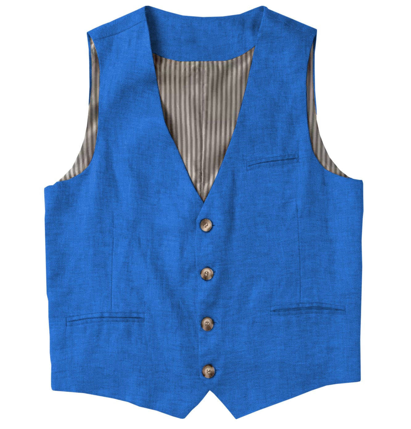 KUME Linen Boat-neck Vest ネイビー Sサイズ Linen Boat-neck Vest