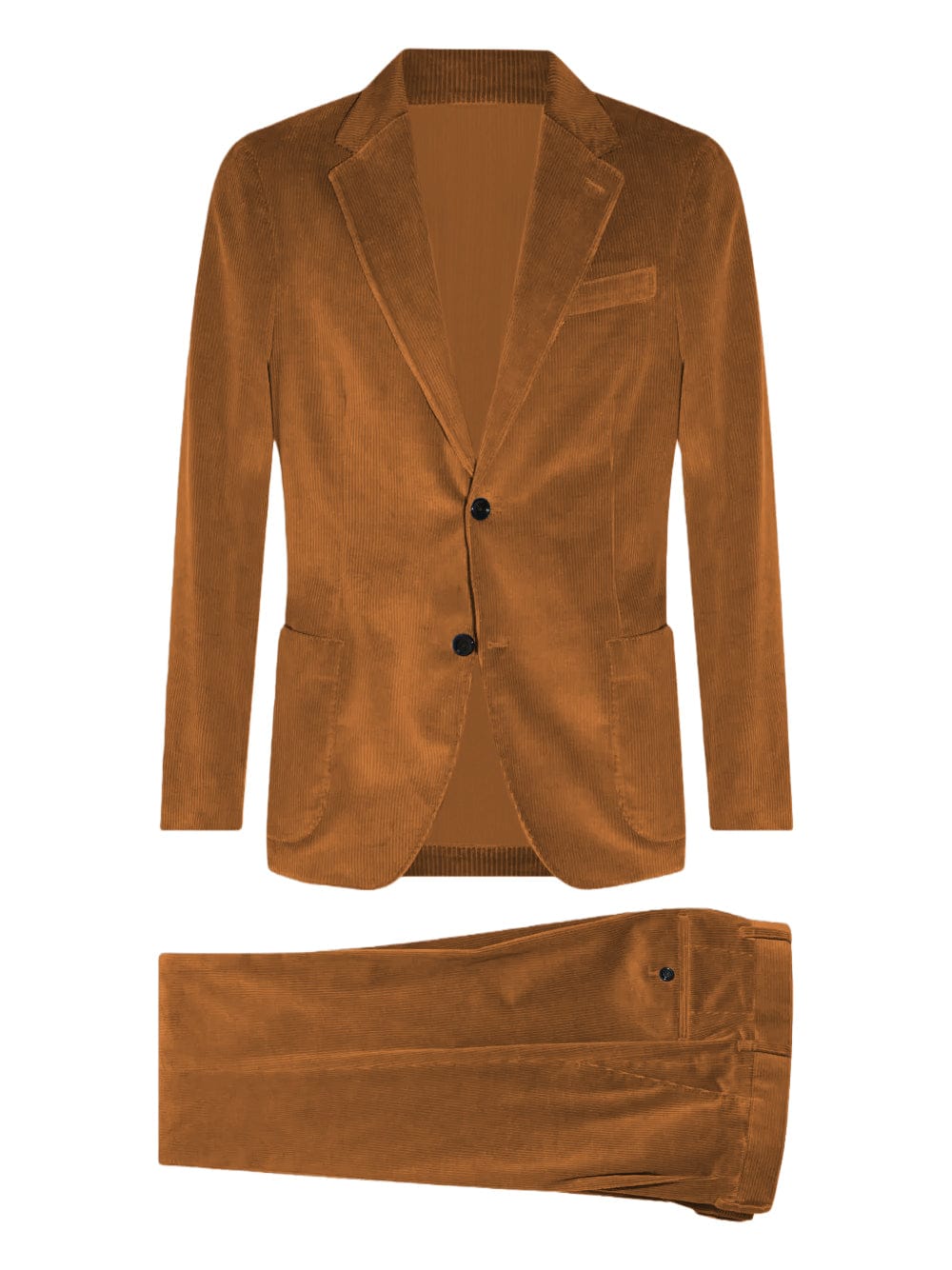 aesido Corduroy 2 Piece Men's Suit – Double Button Blazer & Pants Set