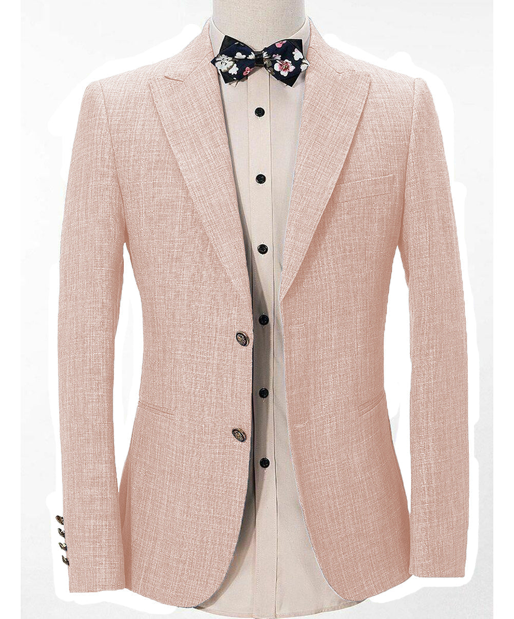 aesido Formal Men's Regular Peak Lapel Blazer for Weddings