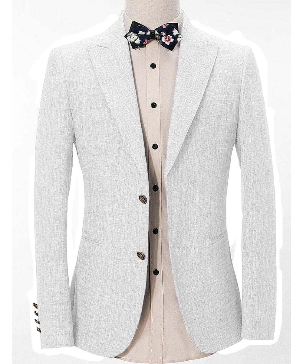 aesido Formal Men's Regular Peak Lapel Blazer for Weddings
