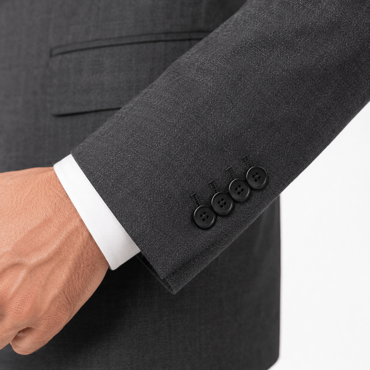 aesido Grey 2 Piece Business Casual Peak Lapel Men Suit (Blazer+Pants)