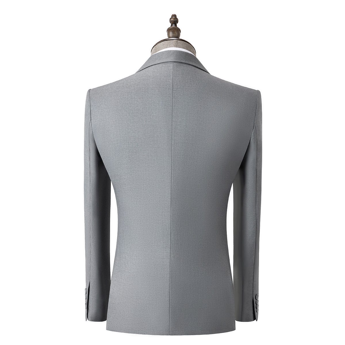 Grey 3 Piece Men Suit Single Button Notch Lapel Jacket (Blazer+Vest+Pa Grey 3 Piece Men Suit Single Button Notch Lapel Jacket (Blazer+Vest+Pa