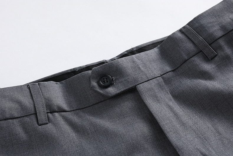 aesido Grey Men's Slim Fit Zhongshan Suit Groom Wedding Dress