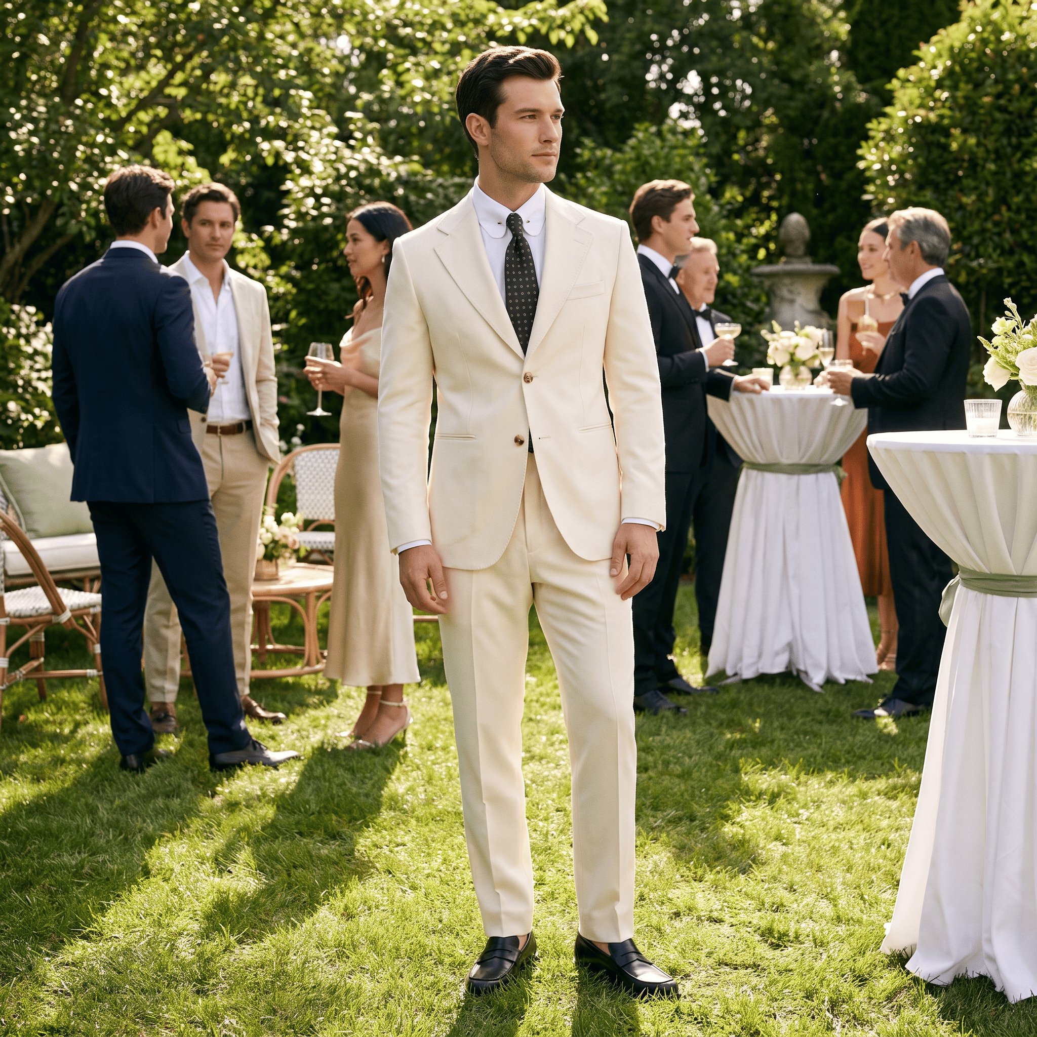 aesido Men’s 2-Piece Suit – Notch Lapel Blazer & Pants