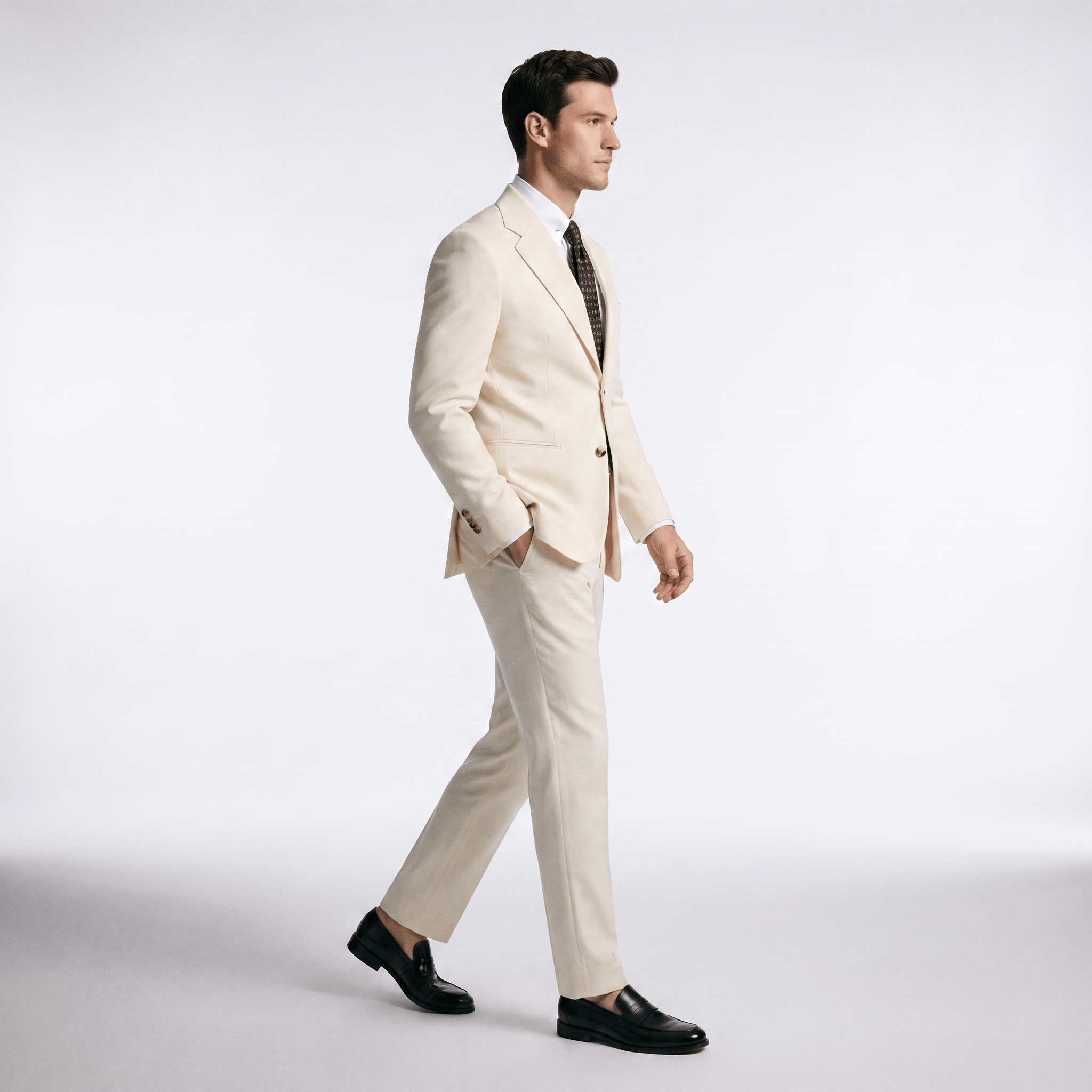 aesido Men’s 2-Piece Suit – Notch Lapel Blazer & Pants