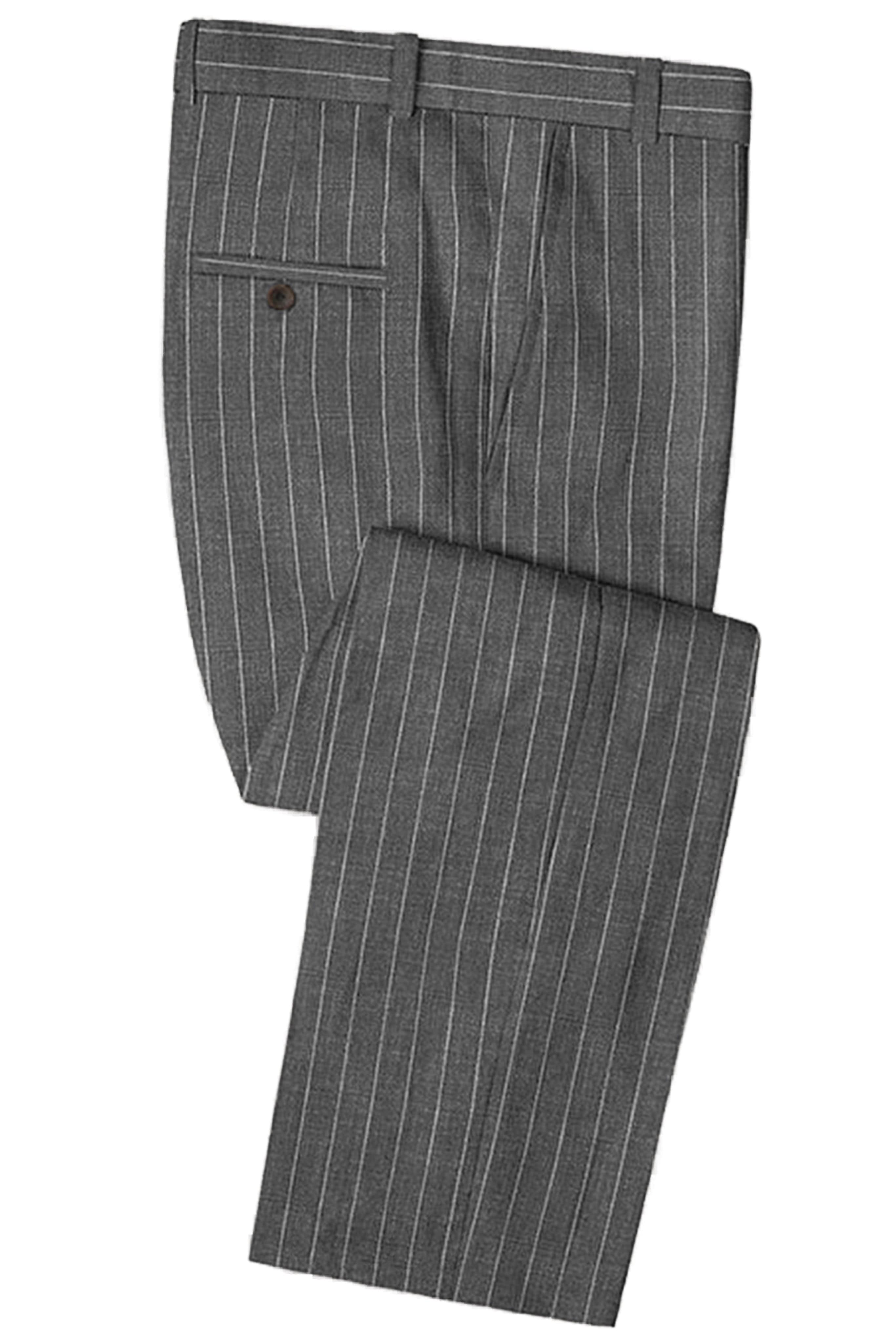 aesido Men's Business Casual Striped Pants
