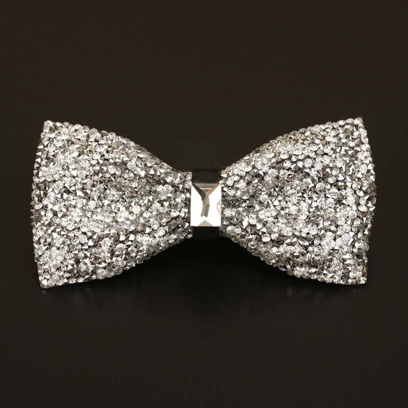 aesido Men's Business Wedding Groom Diamond Bow Tie