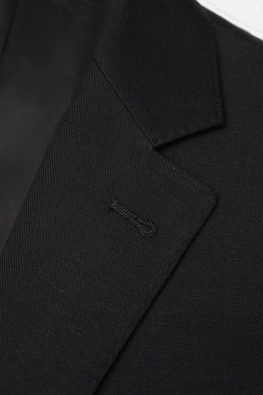 aesido Men's Classic Black Blazer – Notch Lapel, Double Button, Tailored Fit
