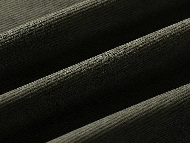 aesido Men’s Corduroy Vest – V-Neck, Single-Breasted