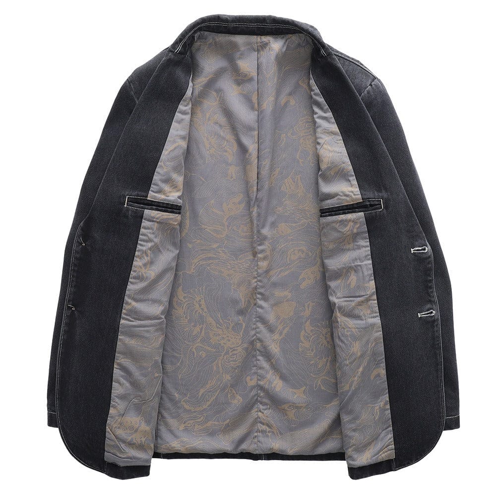 aesido Men’s Cotton Blend Notch Lapel Blazer – Double Button Closure, Fully Lined